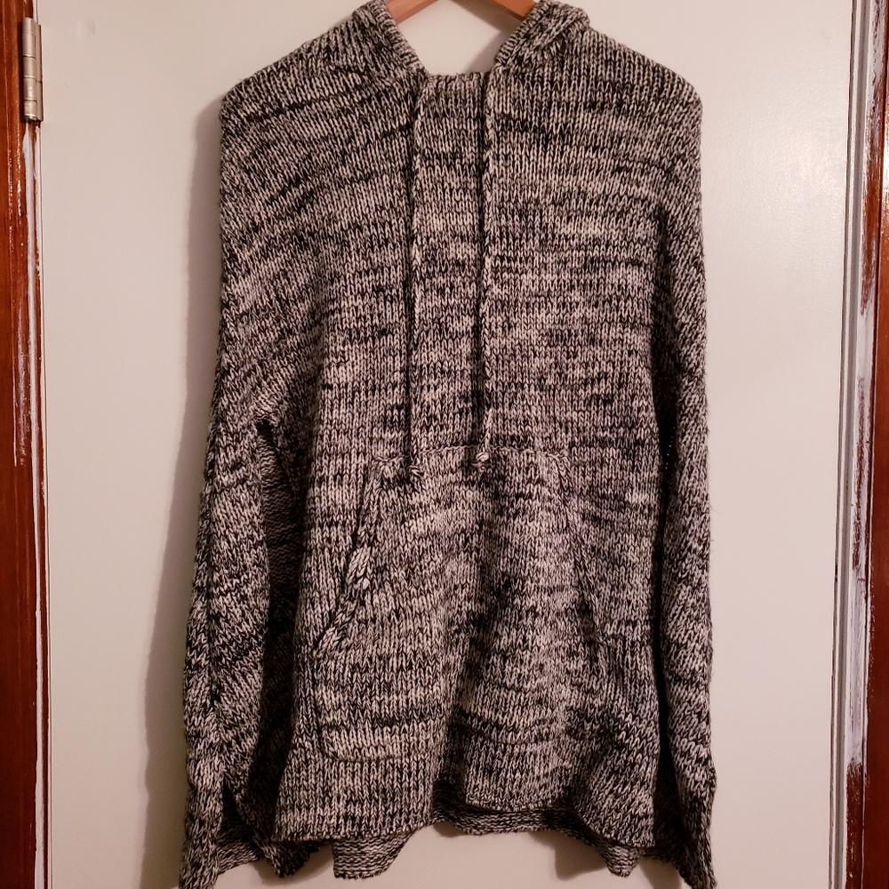 Hoodie Sweater Poncho